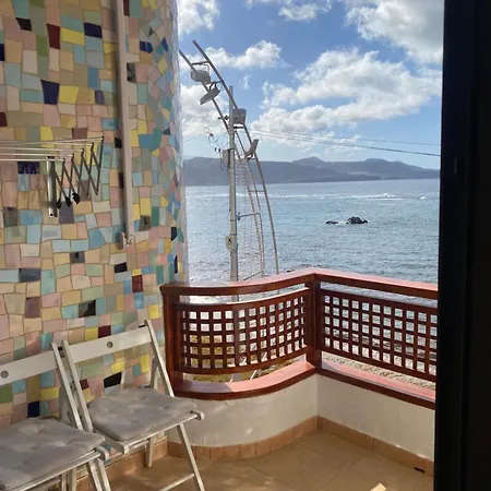 Estudio Luminoso, Primera Linea De Playa De Canteras شقة *